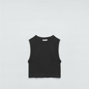 Two Zara  Sleeveless seamless crop top